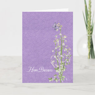 Carte Lily de la Vallée anniversaire
