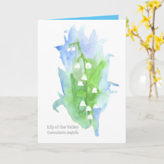 Carte Lily de la vallée Langue des fleurs