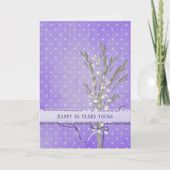 Carte Lily du Bouquet Vallée 111e anniversaire (Devant)