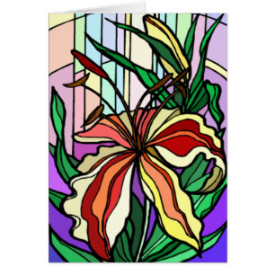 Carte Lily en verre