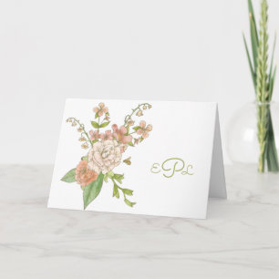 Carte Lily of the Valley et papeterie personnelle Rose