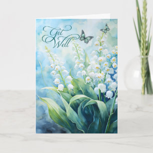 Carte Lily of the Valley Garden Les papillons se portent