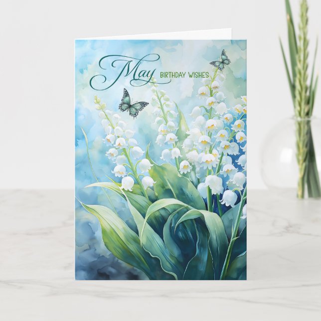 Carte Lily of the Valley Garden pour mai Anniversaire (Devant)