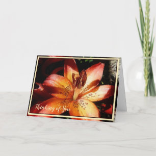 Carte Lily peinture à l'huile