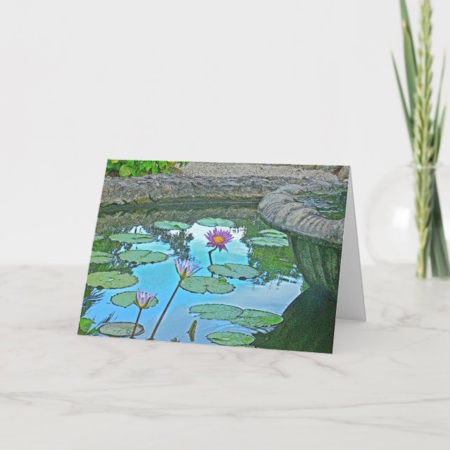 CARTE "LILY POND" (PHOTO MANIP.) (Devant)