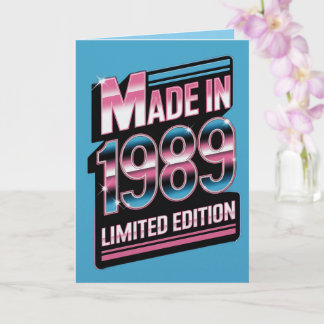 Carte Limited Edition Retro 1989 Birthday Card