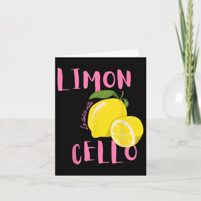 Carte Limoncello La Dolce Vita citron italien  (Devant)