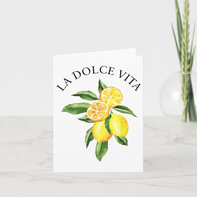 Carte Limoncello La Dolce Vita Citron italien (Devant)