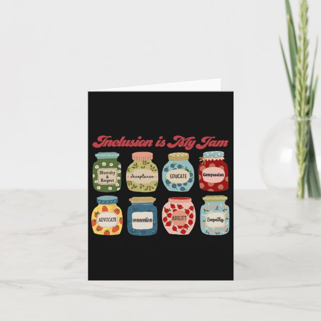 Carte L'inclusion est ma confiture Enseignant de l'éduca (Devant)
