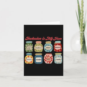 Carte L'inclusion est ma confiture Enseignant de l'éduca