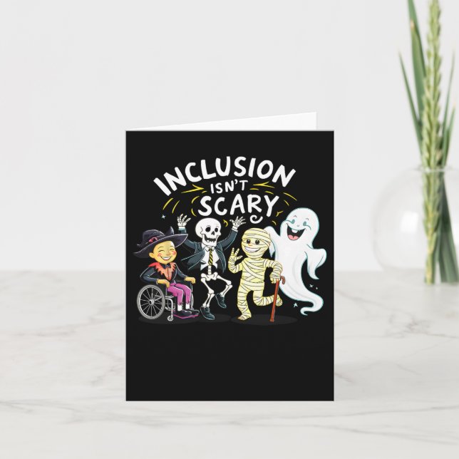 Carte L'inclusion n'est pas effrayant enseignant Squelet (Devant)