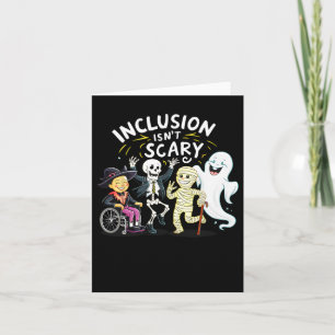 Carte L'inclusion n'est pas effrayant enseignant Squelet