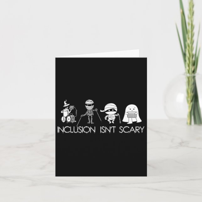 Carte L'inclusion n'est pas effrayant Slp Halloween Ense (Devant)