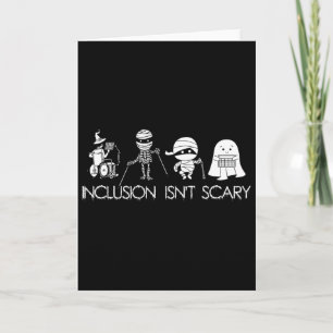 Carte L'inclusion n'est pas effrayant Slp Halloween Ense