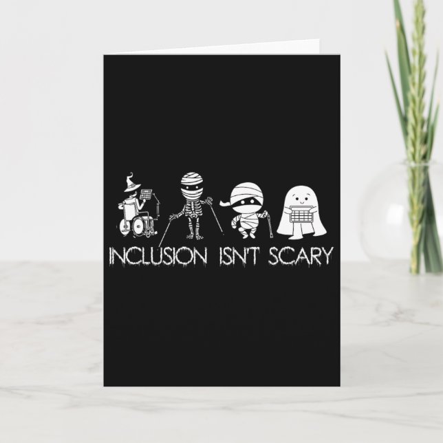Carte L'inclusion n'est pas effrayant Slp Halloween Ense (Devant)