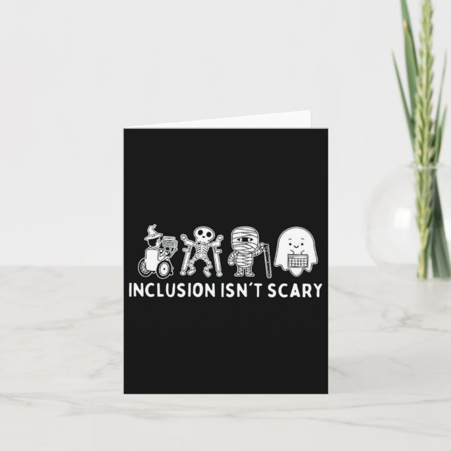 Carte L'inclusion n'est pas effrayante Professeur Squele (Devant)