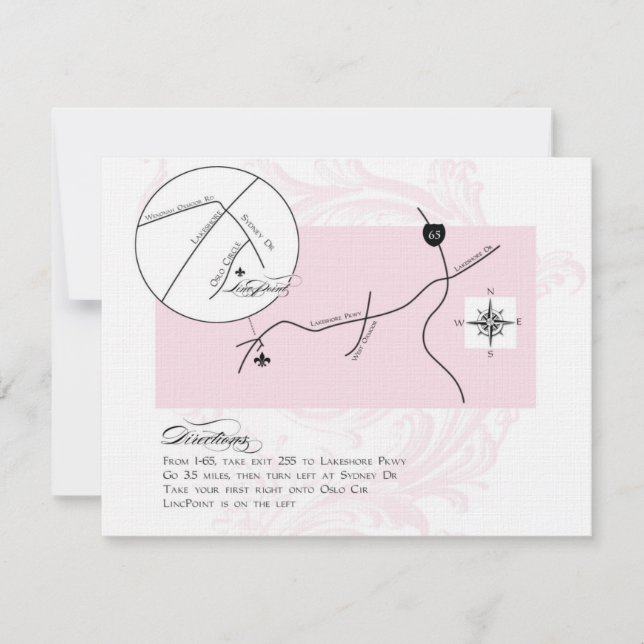 Carte LincPoint avec rose *sydney (Devant)
