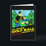Carte L'incroyable type qui tape sur des balles de golf<br><div class="desc">L'incroyable type qui tape sur des balles de golf Tap-a-roo Whacker Guy</div>