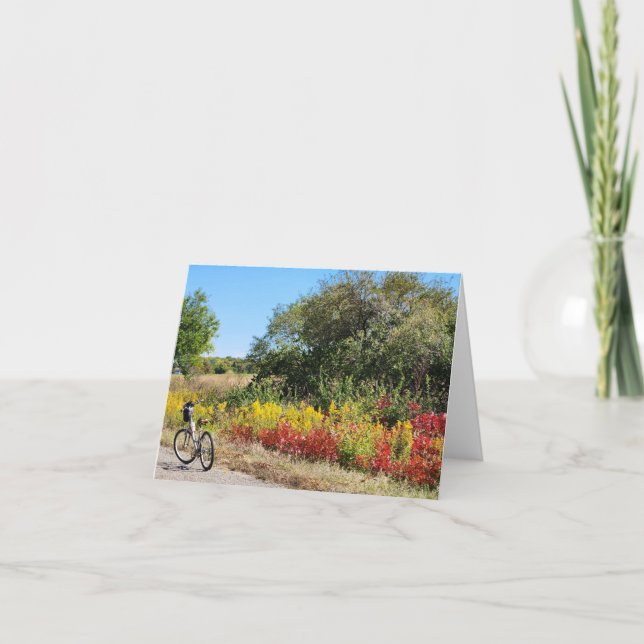 Carte L'Indiana sur la route à l'automne (Devant)