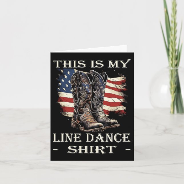 Carte Line Dance Country Music Line Dancing (Devant)
