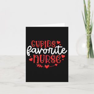 Carte L'infirmière préférée de Cupid Valentines Day Vale