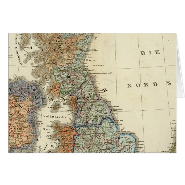 Carte linguistique des îles britanniques (Devant horizontal)