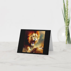 Carte Lion (10) Chat sauvage