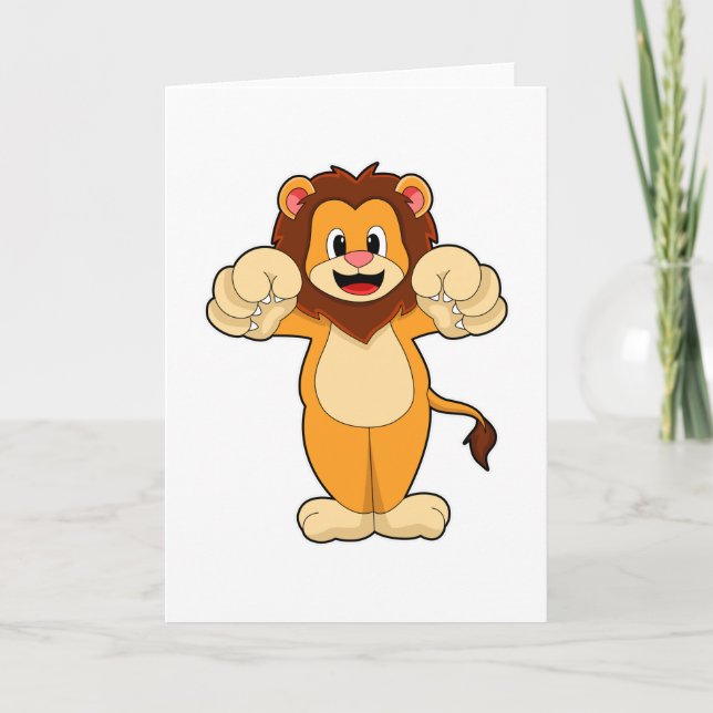 Carte Lion avec grandes griffes (Devant)