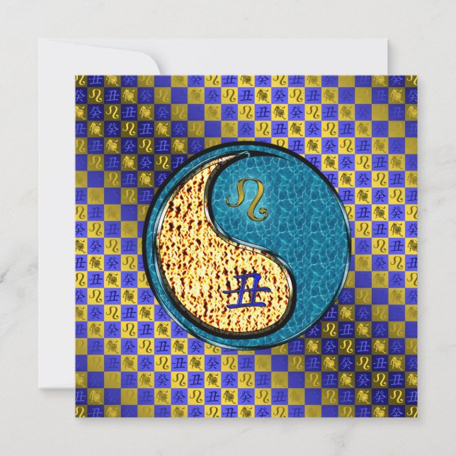 Carte Lion & Boeuf d'eau (Devant)