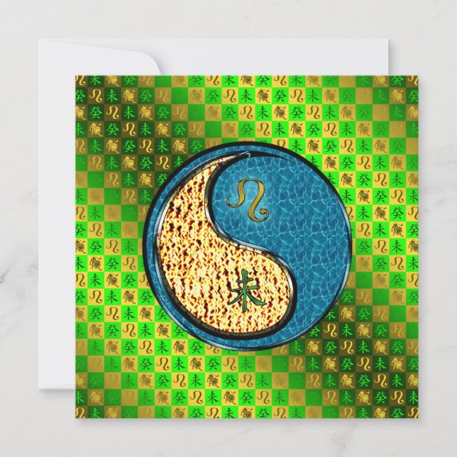 Carte Lion & Chèvre d'Eau (Devant)