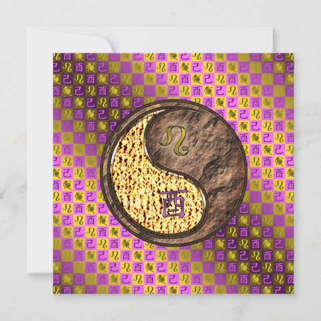 Carte Lion & Coq de Terre (Devant)