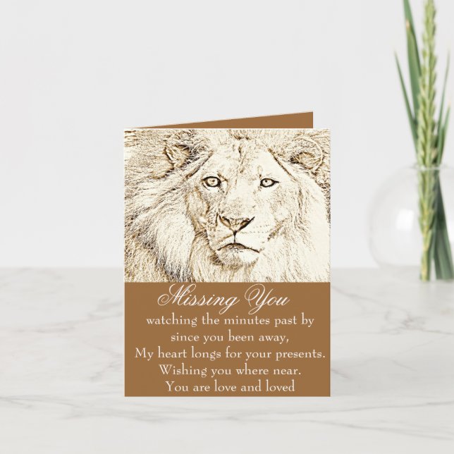 Carte Lion, Courage_ (Devant)