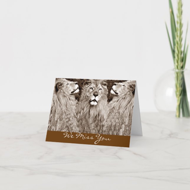 Carte Lion, Courage, Puissance&Force_ (Devant)