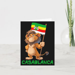 Carte Lion de Casablanca Cool Look pour garçons et fille