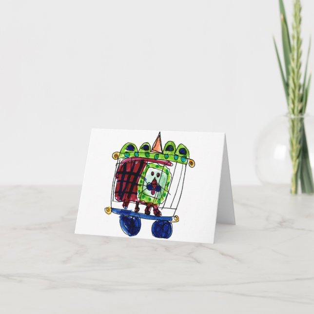 Carte Lion de cirque • Daneille Brito, âge 6 (Devant)