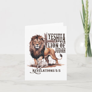 Carte Lion De Juda Yeshua Jésus Bible Christi Religieux