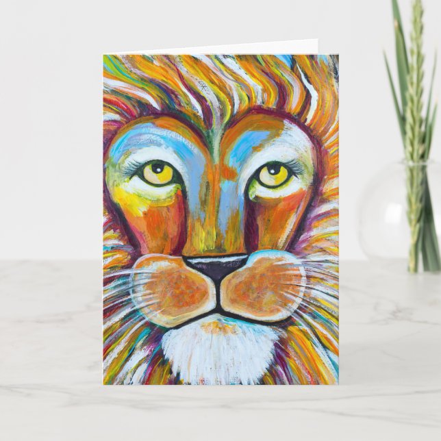 Carte Lion doux (Devant)