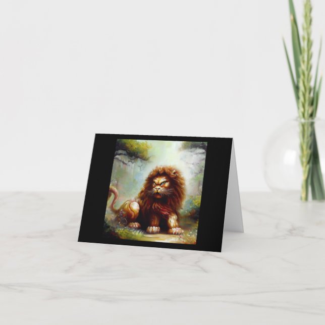 Carte Lion Foo Chinois (15) (Devant)