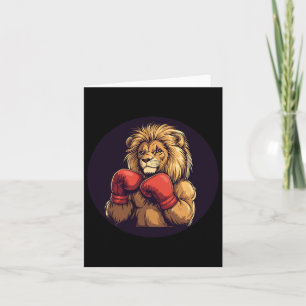 Carte Lion Fort Avec Costume Mitts En Boxe Pour Garçons 