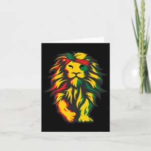 Carte Lion Junetten Cool Histoire noire Amérique africai