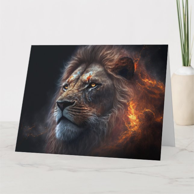 Carte Lion pompier (Devant)