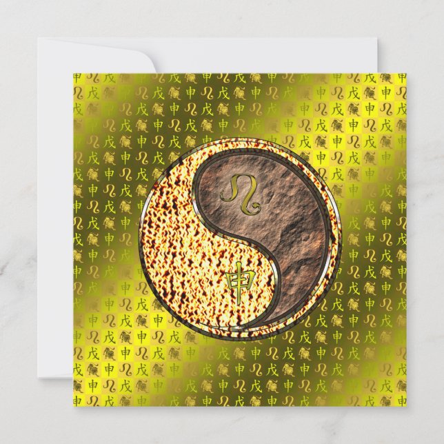 Carte Lion & Singe Terre (Devant)