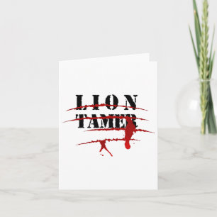 Carte Lion Tamer Bloody Animal Attaque Costume Halloween