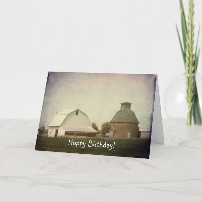 Carte L'Iowa cultivant, joyeux anniversaire ! (Devant)