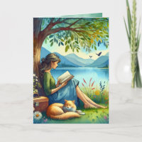 Lire un livre sous un arbre | Anniversaire