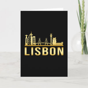Carte Lisbonne Portugal Ciel de Ville Paysage Urbain Cad