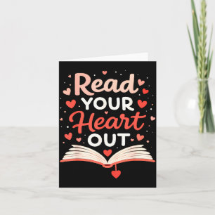 Carte Lisez votre cœur Funny Valentine enseignant Bookwo