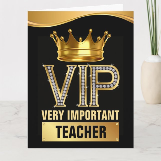 Carte Lisez : Vous le nommez VIP (Devant)