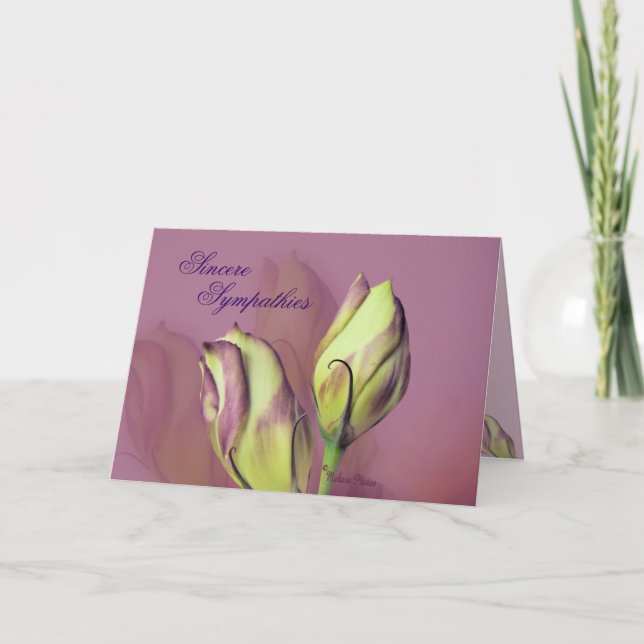 Carte Lisianthus 5577- customisez toute occasion (Devant)