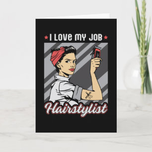 Carte Liste de cheveux Barbier Coiffeur Ciseaux Cheveux 